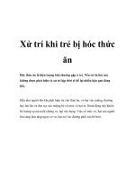 Xử trí khi trẻ bị hóc thức ăn potx