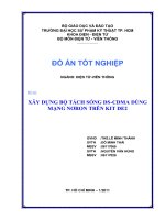 Xây dựng bộ tách sóng DS CDMA dùng mạng noron trên KIS DE2
