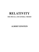 The special and general theory of relativity   a  einstein