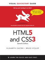 peachpit press visual quickstart guide html5 and css3 7th (2012)