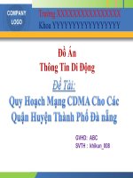 Đồ án thông tin di động Quy Hoạch Mạng CDMA Cho Các Quận Huyện Thành Phố Đà nẵng pptx