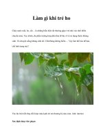 Làm gì khi trẻ ho doc