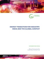 ENERGY TRANSITION FOR INDUSTRY: INDIA AND THE GLOBAL CONTEXT pptx