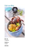 Chả cua đồng pptx