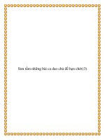 Sưu tầm những bài ca dao chủ đề tình yêu pdf