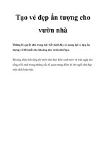 Tạo vẻ đẹp ấn tượng cho vườn nhà docx