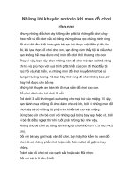 Những lời khuyên an toàn khi mua đồ chơi cho con pot