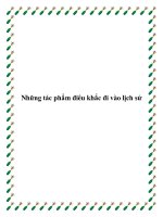 Những tác phẩm điêu khắc đi vào lịch sử ppt