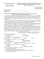Đề thi - Đáp án môn Tiếng Pháp - Tốt nghiệp THPT Chương trình Chuẩn và Nâng cao ( 2013 ) Mã đề 978 pptx