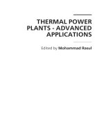 THERMAL POWER PLANTS - ADVANCED APPLICATIONS ppt