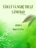 TÂM LÝ VÀ NGHỆ THUẬT LÃNH ĐẠO pdf