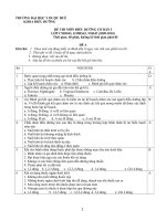 ÐỀ THI MÔN ÐIỀU DƯỠNG CƠ BẢN ÐỀ A pdf