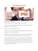 Xây dựng cá tính ppt