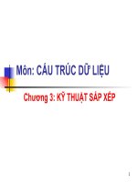Chương 3: KỸ THUẬT SẮP XẾP pptx