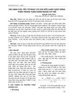 Xác định các yếu tố nguy cơ của rối loạn chức năng thận trong tuần hoàn ngoài cơ thể docx