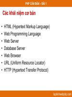 PHP CĂN BẢN – BÀI 1 doc