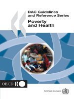 DAC Guidelines and Reference Series Poverty and Health pptx