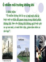 Ô nhiễm môi trường không khí docx