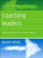 Coaching Leaders Guiding People Who Guide Others pdf