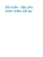Gỏi cuốn - đậu phụ chiên chấm xốt lạc docx