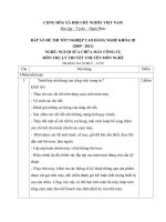 đáp án đề thi lí thuyết tốt nghiệp khóa 3 - nguội sửa chữa máy công cụ - mã đề thi scmcc - lt (38)