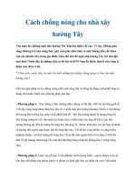 Cách chống nóng cho nhà xây hướng Tây ppt