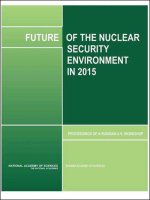 FUTURE OF THE NUCLEAR SECURITY ENVIRONMENT IN 2015 pptx