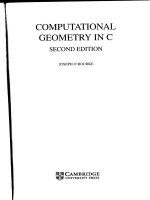 computational geometry in c - j o'orourk