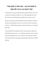 Viêm phổi và tiêu chảy – hai căn bệnh tử thần đối với trẻ em dưới 5 tuổi pptx