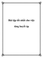 Bài tập tốt nhất cho việc tăng huyết áp pptx