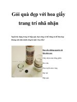 Gói quà đẹp với hoa giấy trang trí nhã nhặn ppt