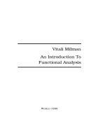 an introduction to functional analysis - vitali milman