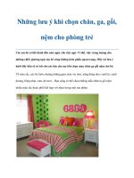 Những lưu ý khi chọn chăn, ga, gối, nệm cho phòng trẻ potx
