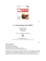 C++ Programming with CORBA pptx
