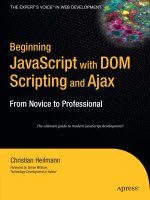 apress beginning javascript with dom scripting and ajax, from novice to professional (2006)