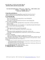 MA TRẬN ĐỀ KIỂM TRA 1 TIẾT LẦN 3 – HỌC KỲ 2 – MÔN TIẾNG ANH KHỐI 11 – NĂM HỌC: 2011 - 2012 (CHƯƠNG TRÌNH CHUẨN ) Mã đề 169 ppt