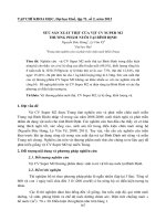 SỨC SẢN XUẤT THỊT CỦA VỊT CV SUPER M2 THƯƠNG PHẨM NUÔI TẠI BÌNH ĐỊNH docx