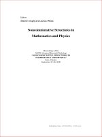 Noncommutative Structures in Mathematics and Physics pot