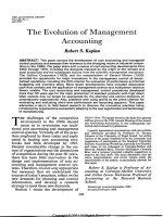 THE EVOLUTION OF MANAGEMENT ACCOUNTING pot