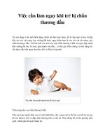 Việc cần làm ngay khi trẻ bị chấn thương đầu pptx