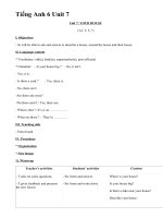 Tiếng Anh 6 Unit 7