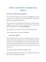 Kiểm tra các kết nối ẩn vào Internet trong Windows pot