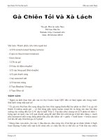 Gà Chiên Tỏi Và Xà Lách pot