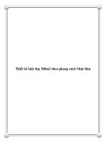 Thiết kế biệt thự 300m2 theo phong cách Nhật Bản docx