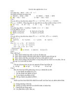 Câu hỏi trắc nghiệm hóa vô cơ