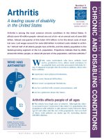 Arthritis A leading cause of disability in the United States docx
