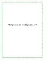 Những bài ca dao chủ đề xây dựng gia đình docx