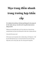 Mẹo trang điểm nhanh trong trường hợp khẩn cấp doc