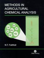 Agriculture Chemical Analysis manual