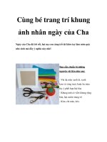Cùng bé trang trí khung ảnh nhân ngày của Cha pdf